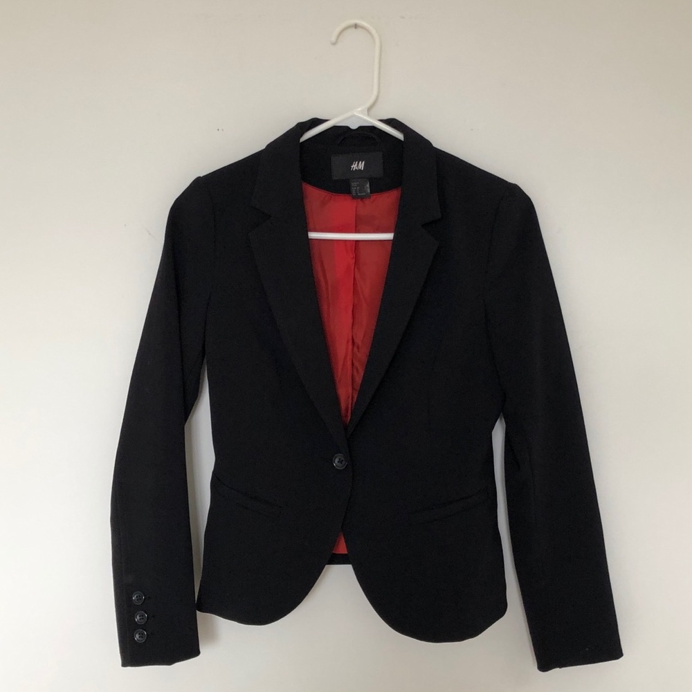 H&M black business blazer